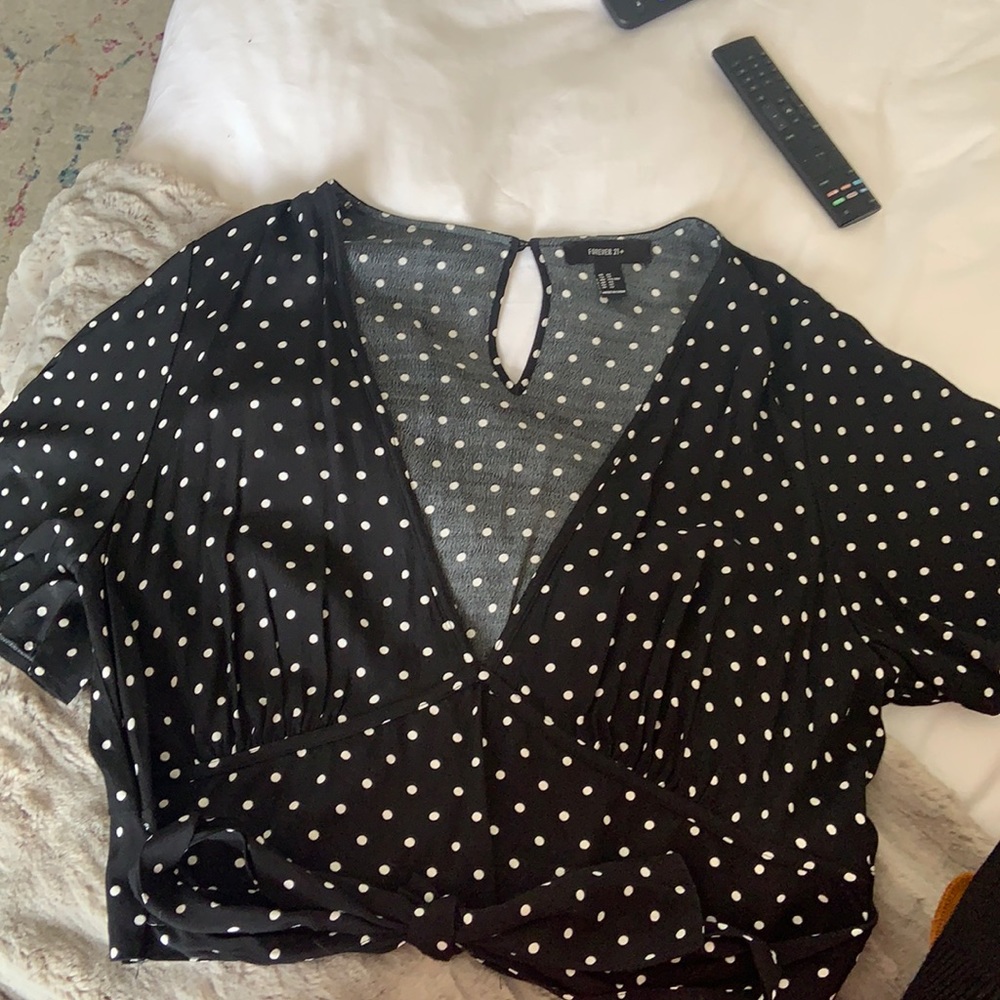 Polka dot blouse